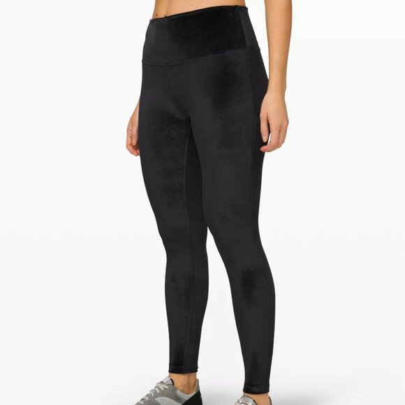 Lululemon Black Velvet Wunder Under High-Rise Leggings – Size 4 - Picture 5 of 5